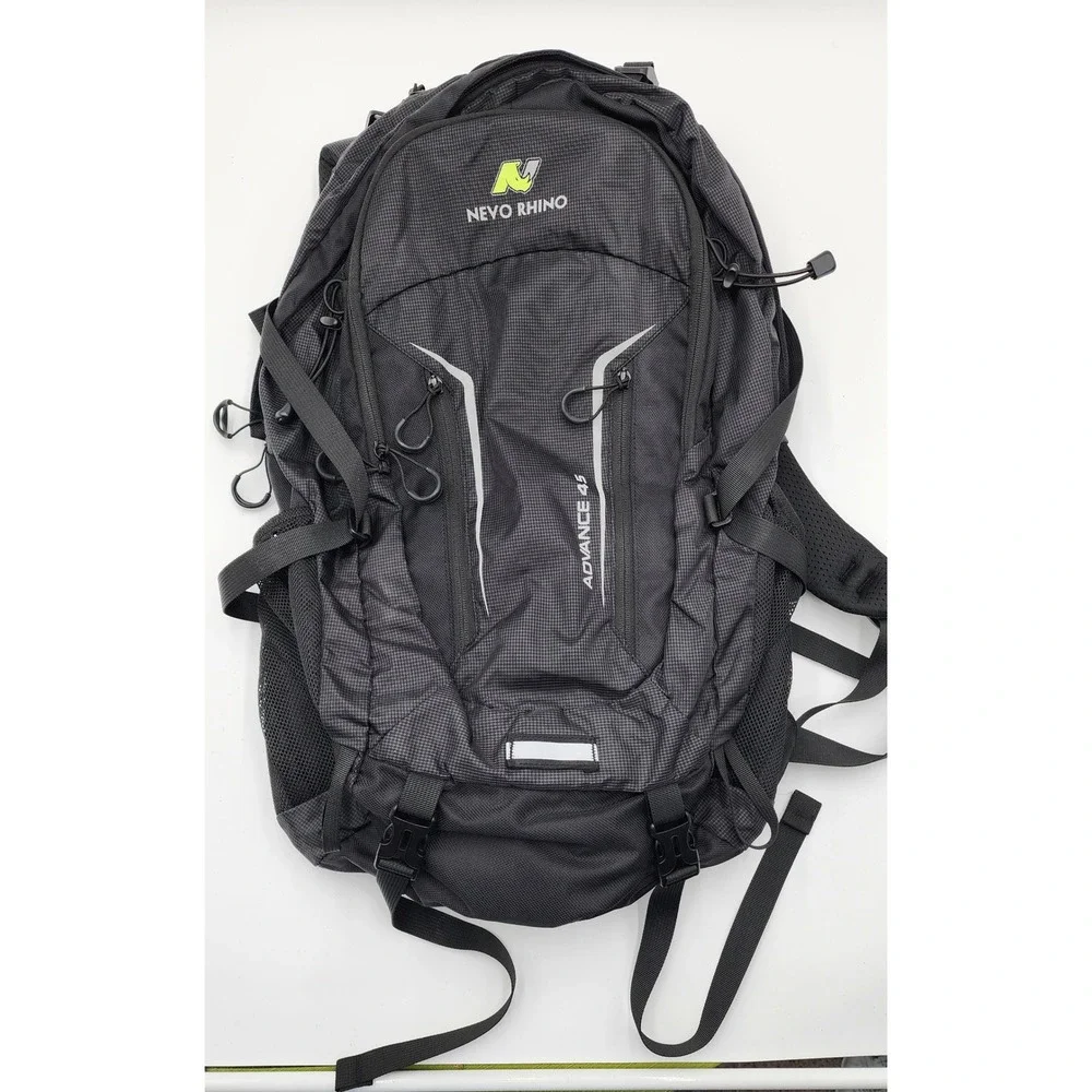 Nevo Rhino Advance 45 Backpack Unisex Black Excellent Hiking Camping Gear